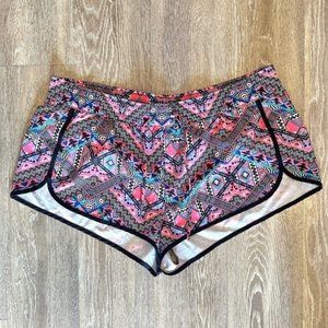 XL No Boundaries bright patterned athletic/board shorts